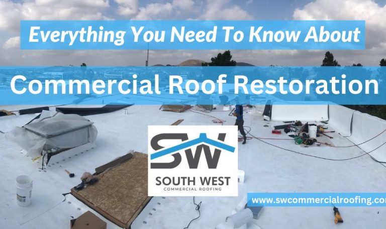 image of commercial flat roof that get restorated